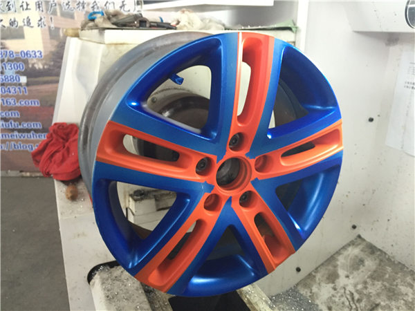 輪轂拉絲修復(fù)前